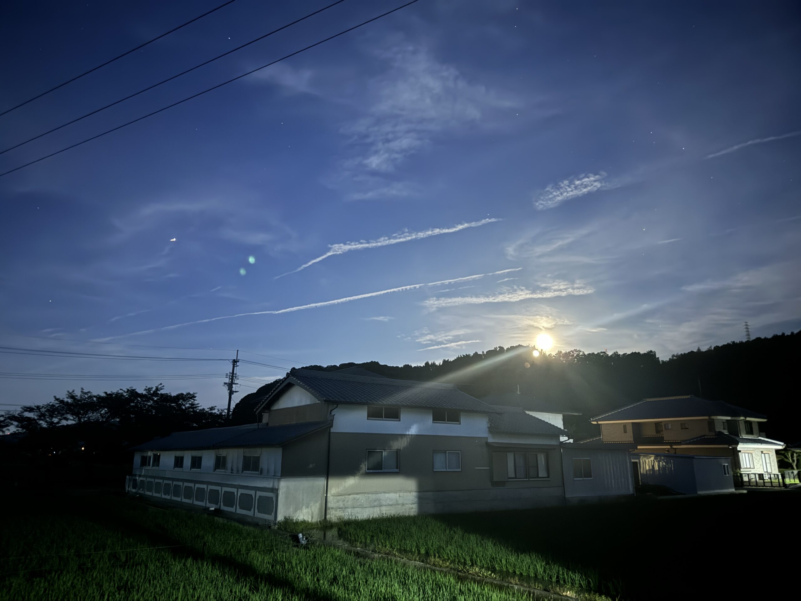 昨日の夜空🌒